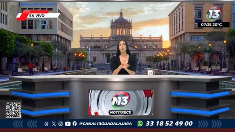 El  Canal 13 Guadalajara estaba haciendo una enlace en vivo antes de la 'tragedia' / Especial