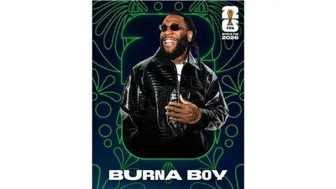 Burna Boy llevará el afrobeat al escenario de la ceremonia que dará inicio a la Copa Mundial 2026./ IG: fifaworldcup
