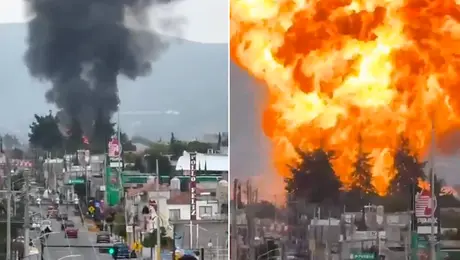 Explosión de pipas desata pánico en Puebla; evacúan a más de 1,700 estudiantes / VIDEO