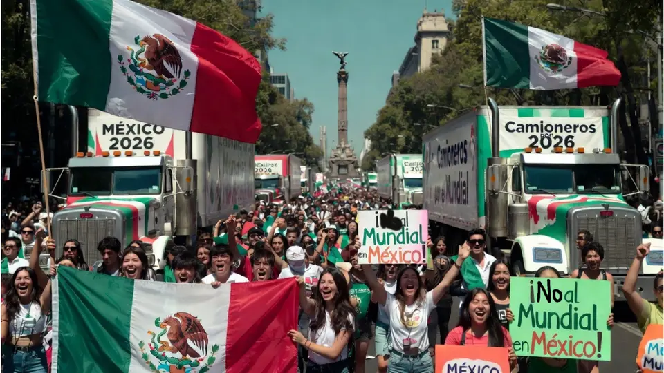 Generación Z y transportistas amenazan con megamarcha el día de la inauguración del Mundial 2026