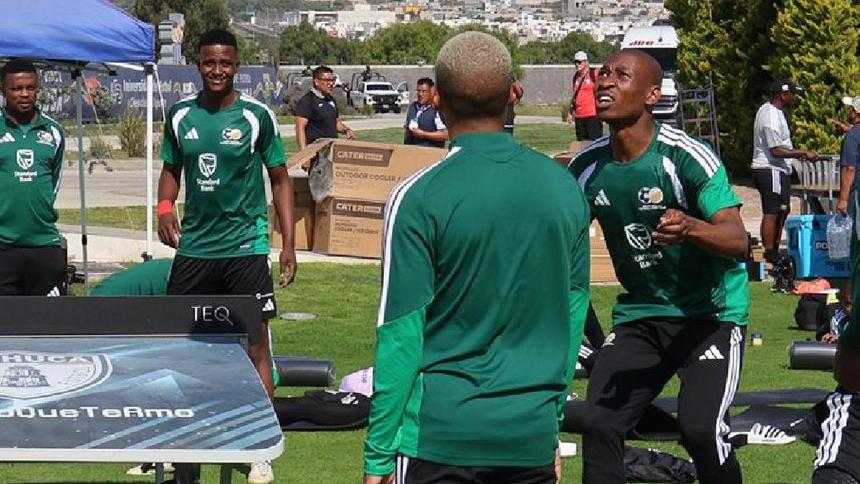 Sudáfrica ya entrena en México | X @BafanaBafana