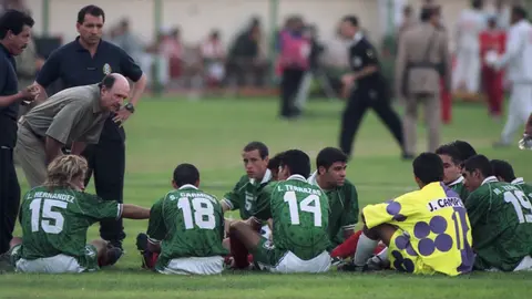 Manuel Lapuente, entrenador del Tricolor, durante el Mundial de Francia 1998 | MEXSPORT