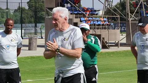 El equipo de Sudáfrica entrenó en las instalaciones de Pachuca | X @BafanaBafana