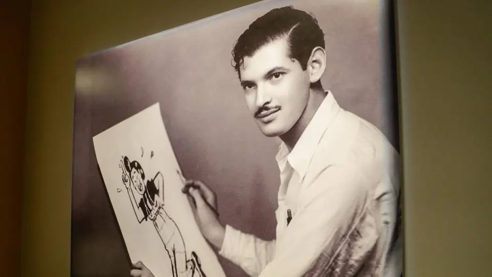 Abel Quezada, caricaturista mexicano que convirtió el futbol en una forma de crítica social y expresión artística. / Georgina Sánchez