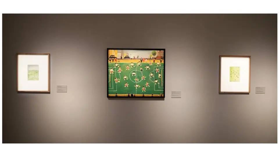 Exposición de Abel Quezada revive su visión del futbol en el Mundial 2026