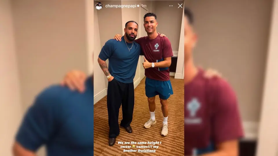 Drake y Cristiano Ronaldo l CAPTURA DE PANTALLA