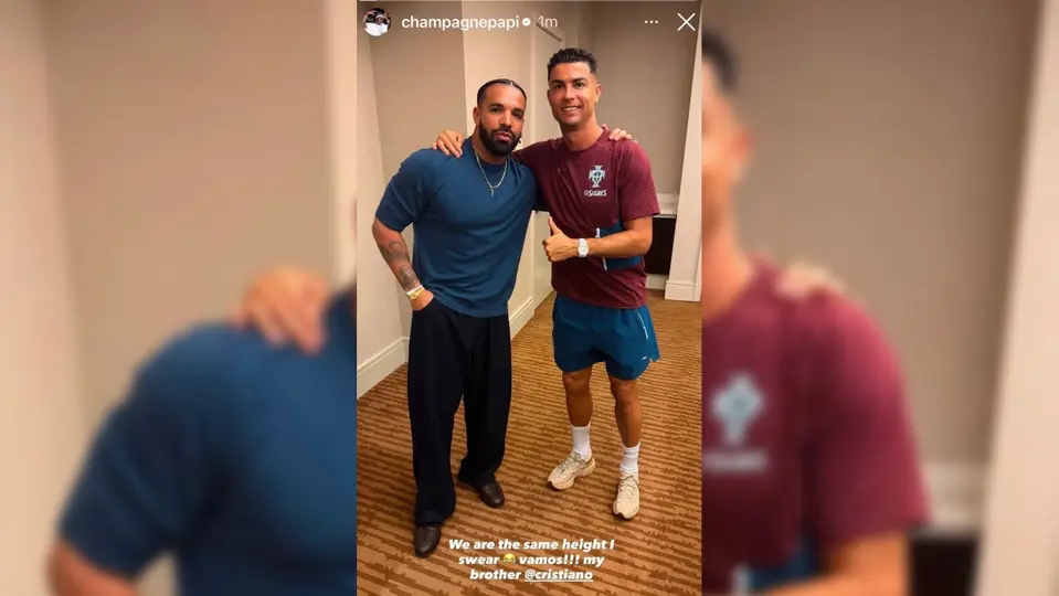 Drake y Cristiano Ronaldo l CAPTURA DE PANTALLA