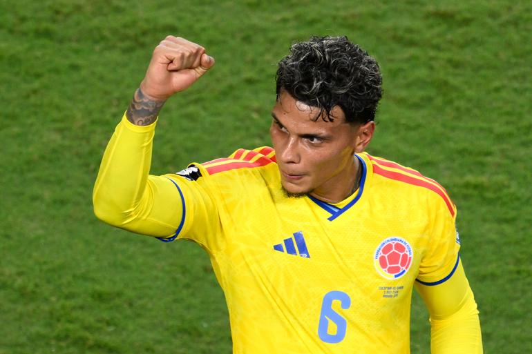 Richard Ríos, jugador de Colombia | AP