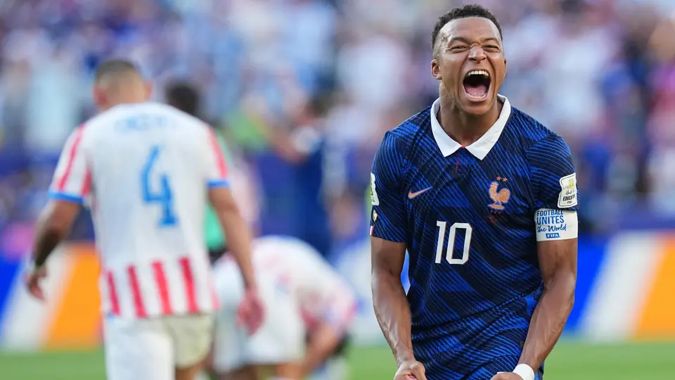 Mbappé festeja el gol del pase a Cuartos | AP