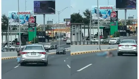 Video: automovilista arrastra a una mujer y la deja inconsciente en plena vía pública