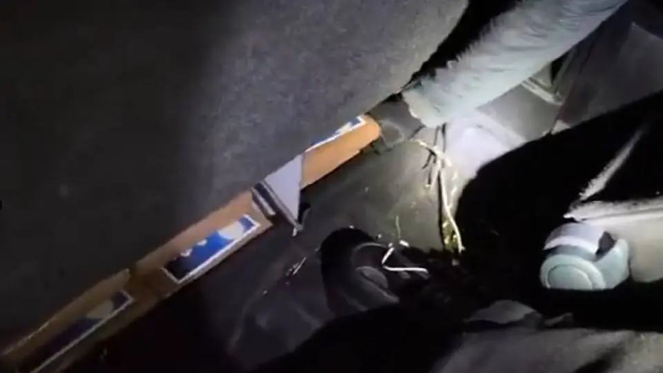 El conductor fue detenido durante un operativo de vigilancia / Captura de pantalla