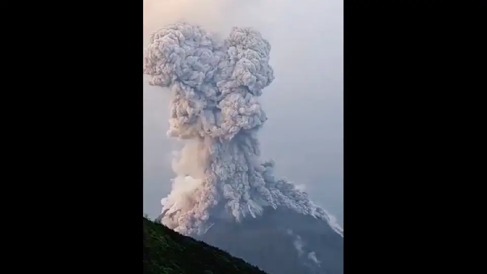 La CONRED informa que la actividad eruptiva continúa intensificándose / Especial