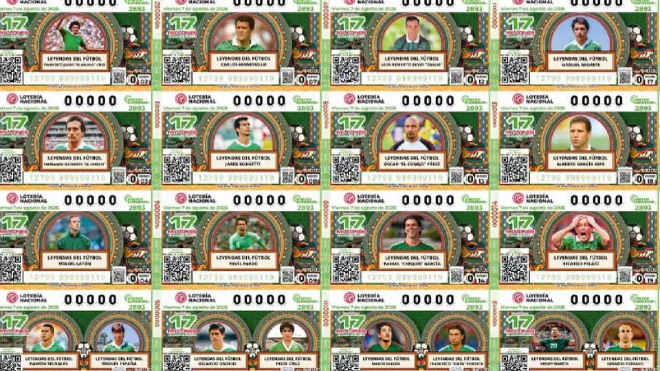 La colección forma parte del Sorteo Superior No. 2893, una iniciativa que reconoce la trayectoria de futbolistas / Especial