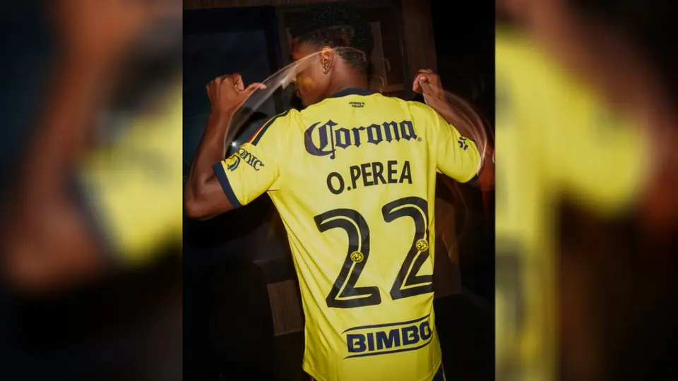Perea portará el '22' en América | X: @ClubAmerica