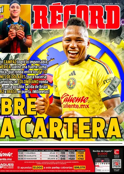Portada RÉCORD 4 de agosto de 2026