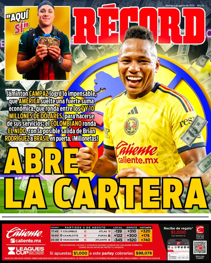 Portada RÉCORD 4 de agosto de 2026