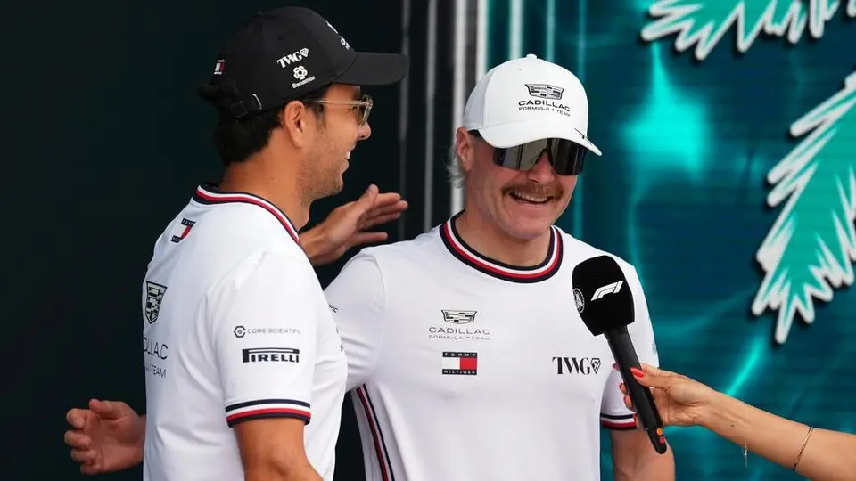 Checo Perez y Valterri Bottas con Cadillac | AP