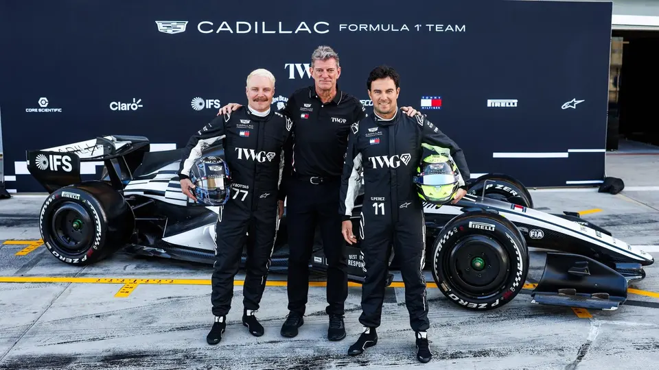 Checo Pérez con Valtteri Bottas en Cadillac | MEXSPORT
