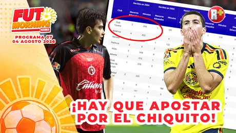 Tijuana y América apuestan por jóvenes, líderes del AP26 suman más minutos en la tabla de menores