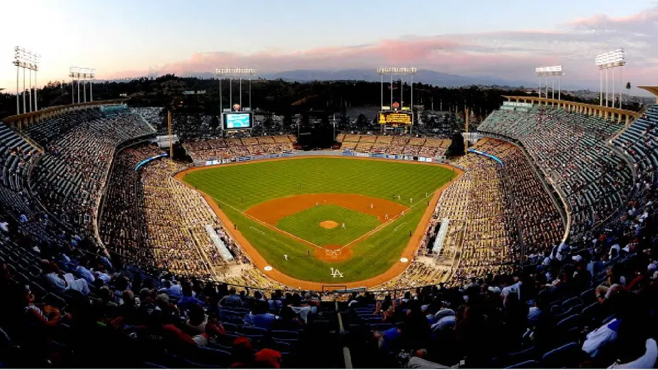 Dodgers stadium en el partido de los Dodgers ante Arizona |AFP