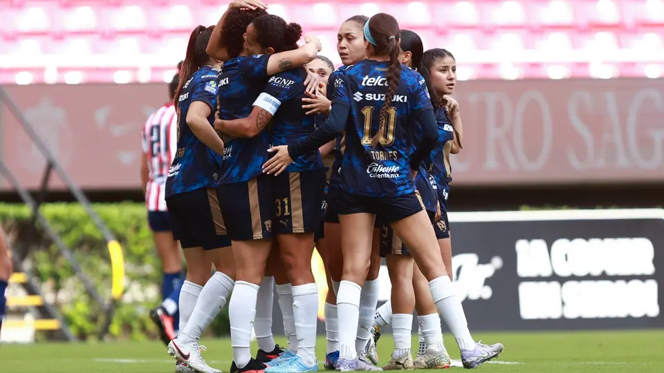 Jugadoras de Pumas Femenil en celebración | IMAGO 7