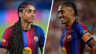 Aficionados del Barcelona confunden a una jugadora del equipo femenino con Raphinha