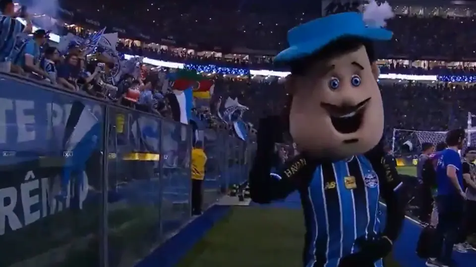 Mascota de Gremio "bailando" un vals | CAPTURA DE PANTALLA