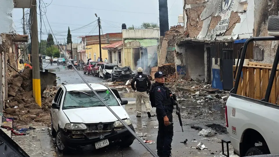 Autoridades investigan a presuntos responsables del atentado./especial