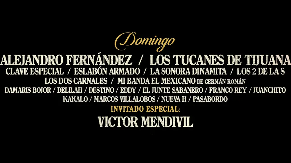 Alejandro Fernández formará parte de la programación del domingo 6 de septiembre / Especial