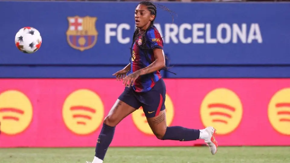 Kerolin Nicoli, futbolista brasileña del Barcelona Femenil |AFP