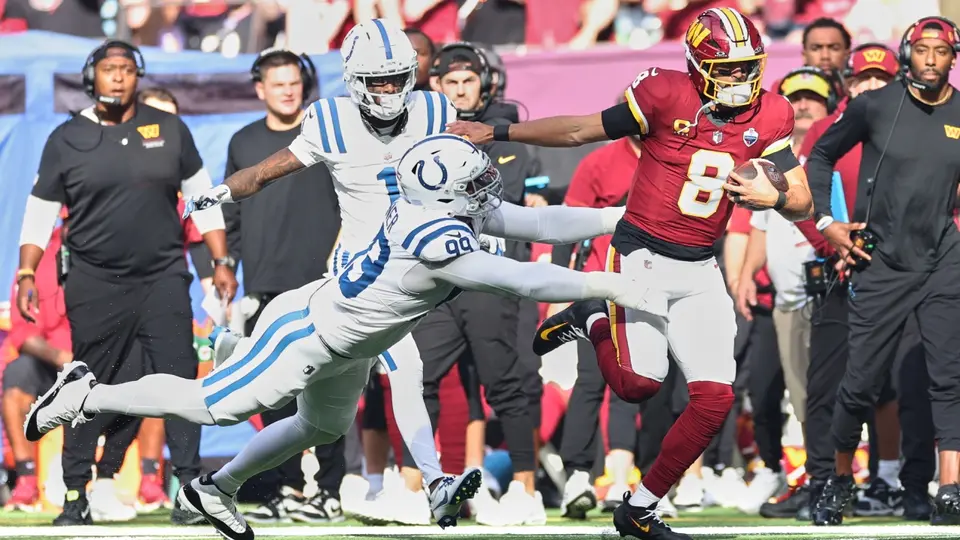 Marcus Mariota en el partido de Commanders contra Colts | AP