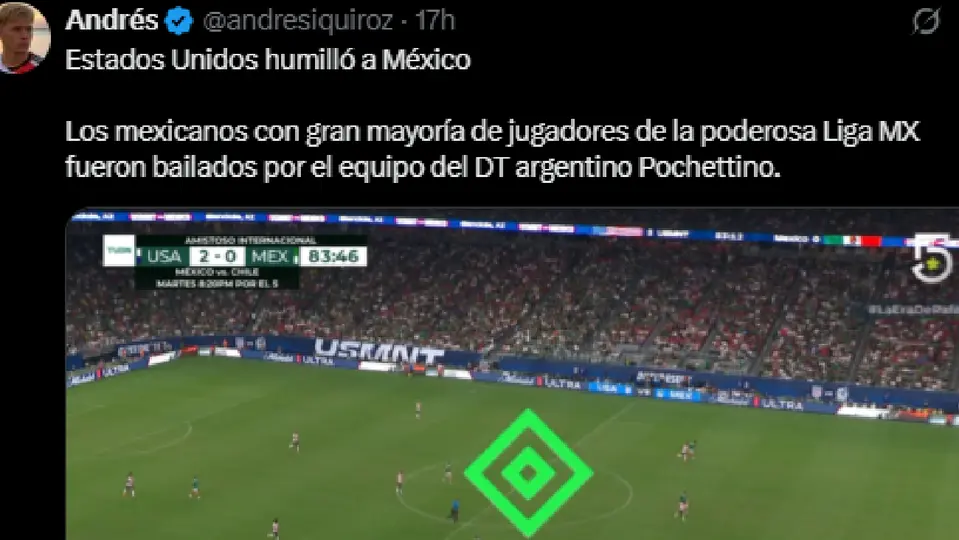 Burla a la Selección Mexicana por un argentino | CAPTURA DE PANTALLA