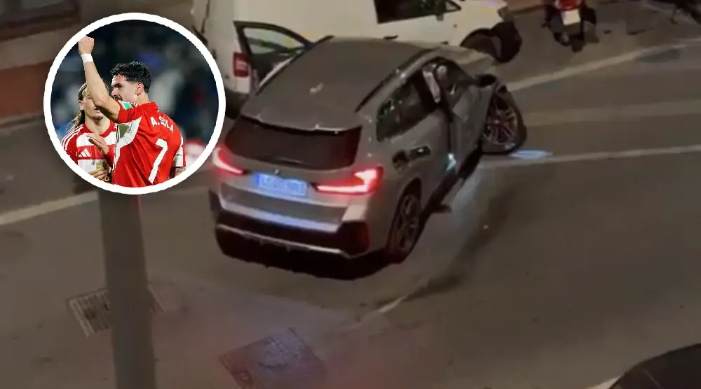 Jugador Español choca y causa accidente; esto es lo que se sabe