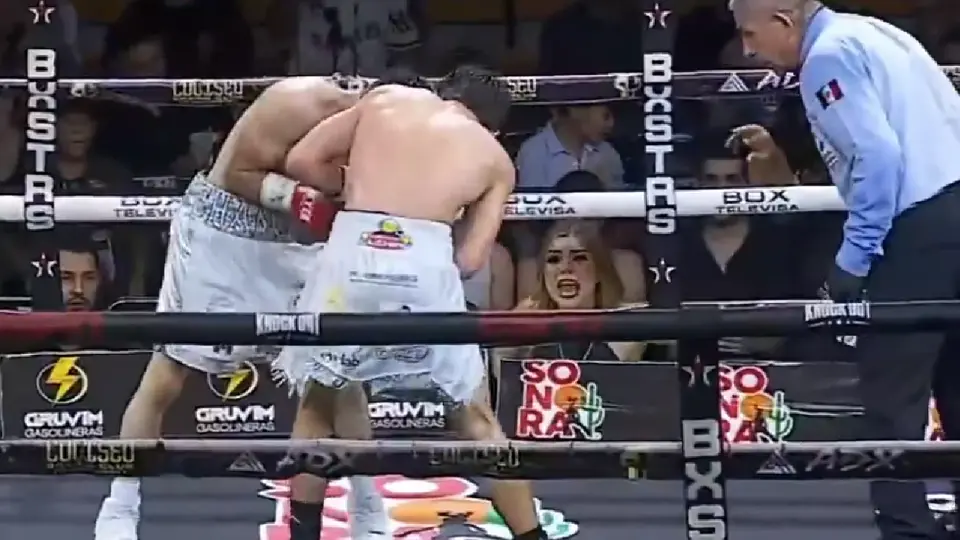 ¡Se robó el show! Mujer se vuelve viral por dar indicaciones a boxeador durante pelea