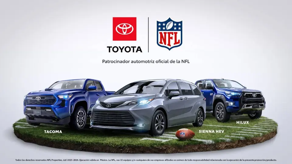 Toyota y NFL México anuncian alianza estratégica por tres temporadas