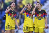 Jugadoras de América en festejo de gol durante un partido del Clausura 2026 de la Liga MX Femenil | IMAGO 7