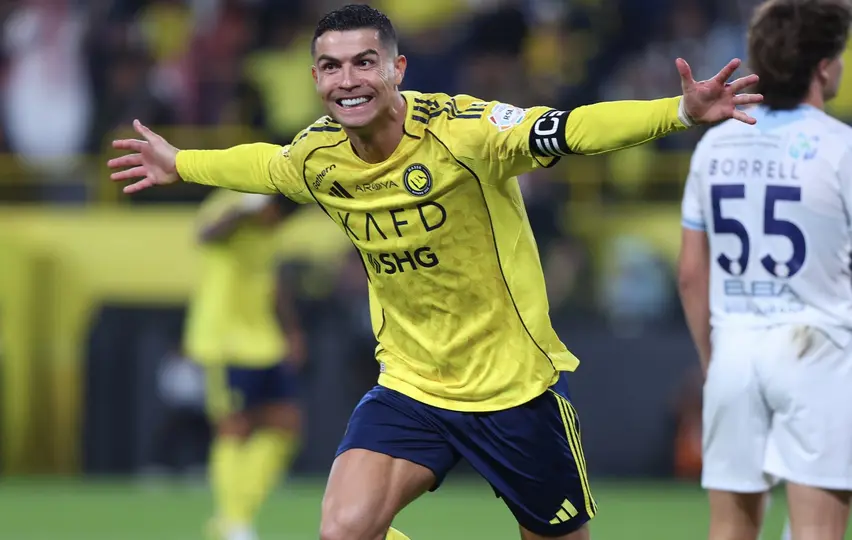 Cristiano Ronaldo festeja un gol Al-Nassr | X: @Cristiano
