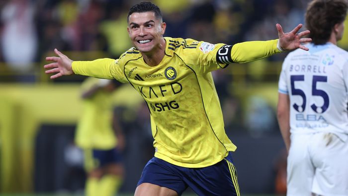 Cristiano Ronaldo festeja un gol Al-Nassr | X: @Cristiano