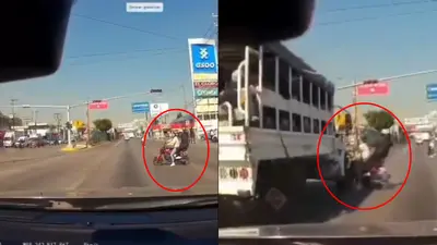 VIDEO: Camión de la Guardia Nacional atropella y mata a motociclista en Ecatepec