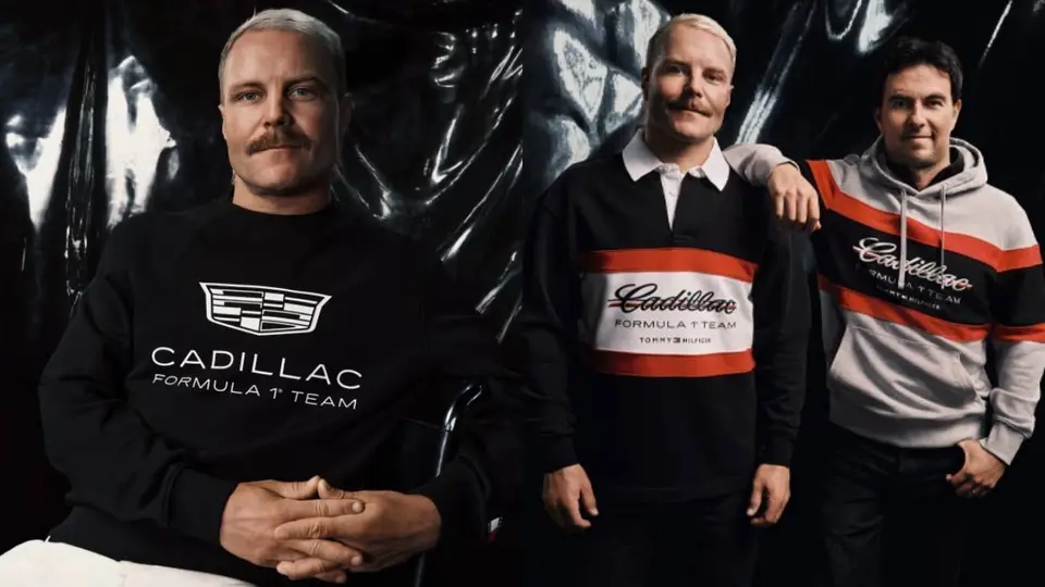 Valteri Bottas y Checo Pérez con la nueva mercancía de Cadillac | Sitio Oficial Tommy Hilfiger