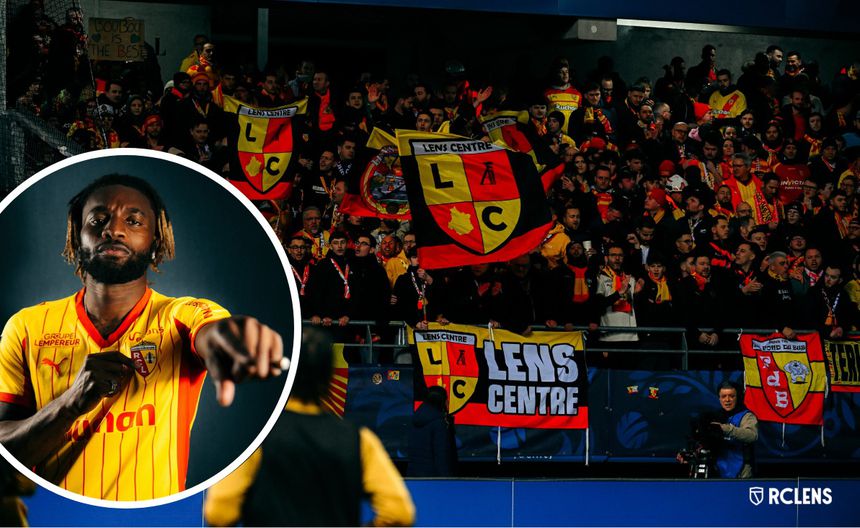 La afición de Lens defendió a Maximin | X @RCLens