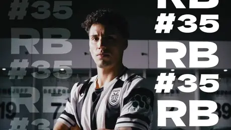 ¡Aguas! Jorge Sánchez se lleva un fuerte golpe en la cabeza con el PAOK de Grecia