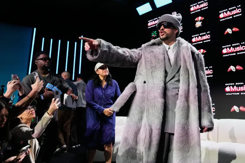 Bad Bunny se prepara para el Super Bowl LX, uno de los escenarios más importantes de su carrera./ AP