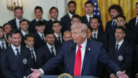 Trump recibió a Inter Miami en la Casa Blanca | AP