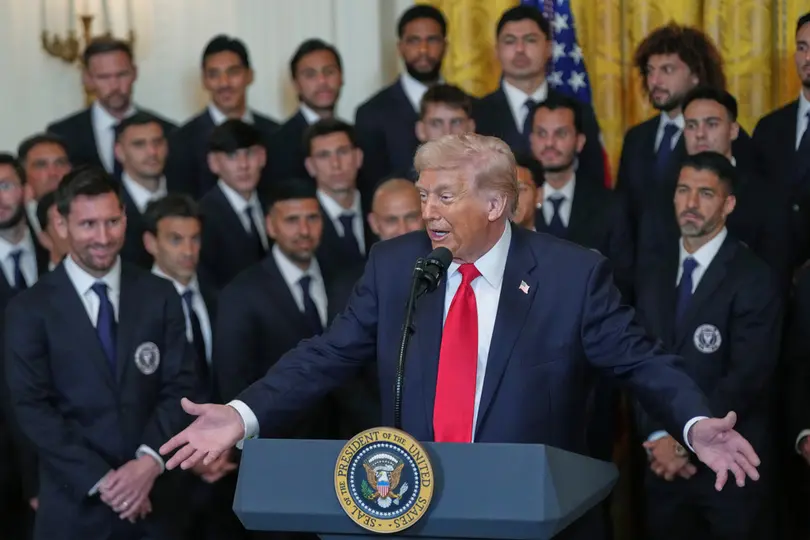 Trump recibió a Inter Miami en la Casa Blanca | AP