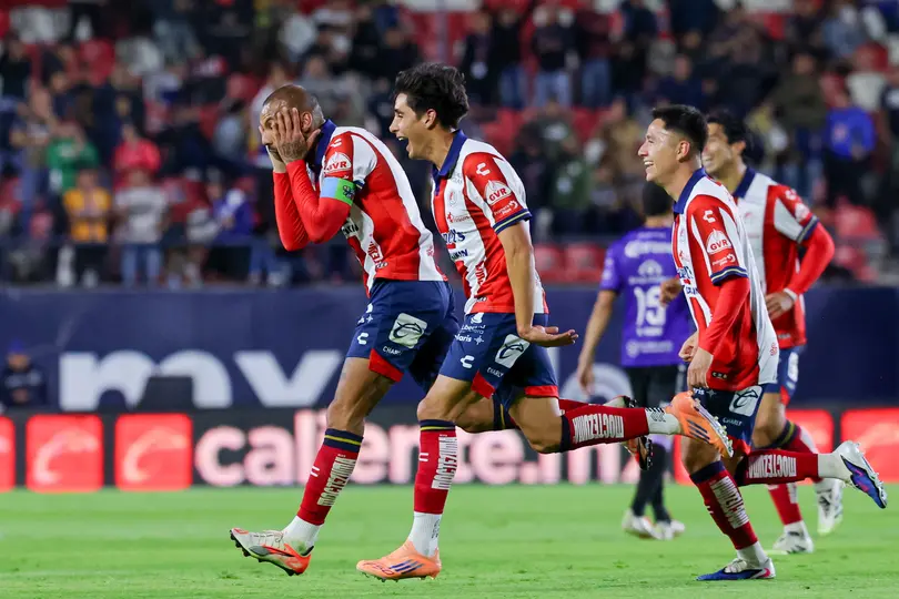 Joao Pedro en celebración con Atlético San Luis en el Clausura 2026 de la Liga MX | IMAGO 7
