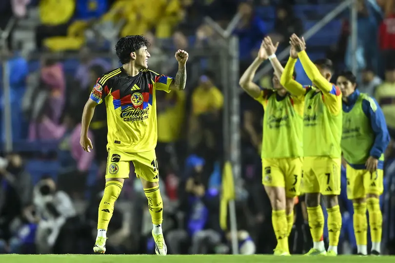 Alejandro Zendejas tras anotar gol con América en Liga MX I IMAGO7