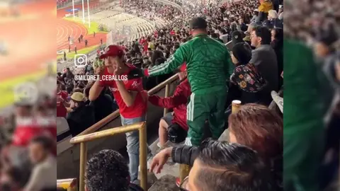 El aficionado de Toluca estuvo involucrado en un incidente en las gradas de CU | CAPTURA