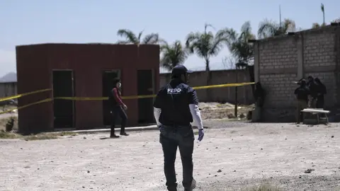 Según la CNDH, varios indicios encontrados en el Rancho Izaguirre no fueron asegurados ni procesados correctamente durante la investigación./ AP