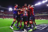 Jugadores de Atlas celebrando el triunfo ante Tijuana | MEXSPORT